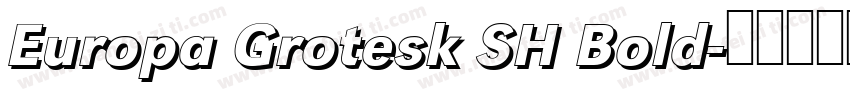 Europa Grotesk SH Bold字体转换